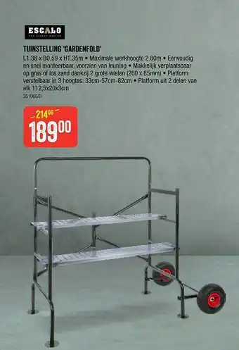 HandyHome Tuinstelling gardenfold aanbieding