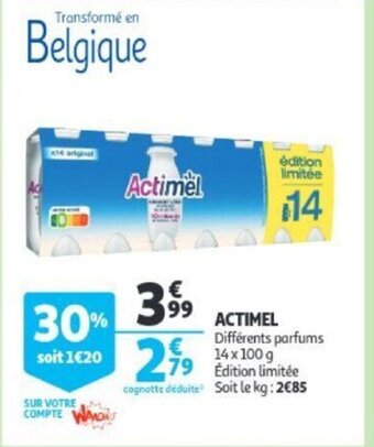 Actimel differents parfums 14 x 100-g