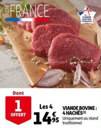 Auchan Viande Bovine: 4 Haches aanbieding
