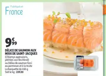 Delice de saumon aux noix de saint-jacques 450g