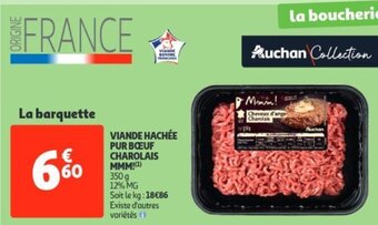 Auchan Viande hachee pur boeuf charolais mmm! 350g aanbieding