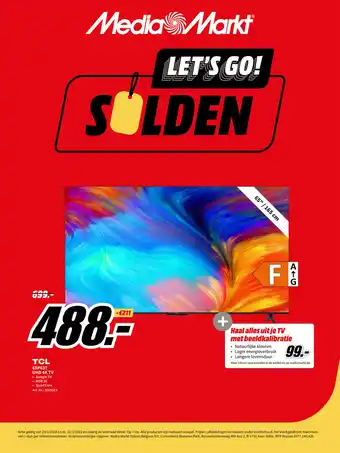 MediaMarkt TCL 65P637 UHD 4K TV aanbieding