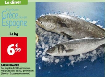 Auchan Bar Ou Maigre aanbieding