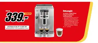 MediaMarkt DeLonghi ECAM25.120SB Silver Volautomatische koffiemachine aanbieding