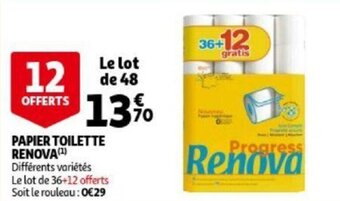Auchan Papier Toilette Renova aanbieding