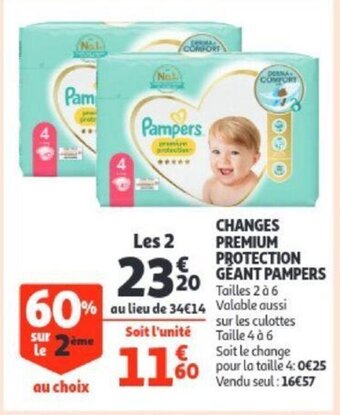 Auchan Changes premium protection geant pampers aanbieding