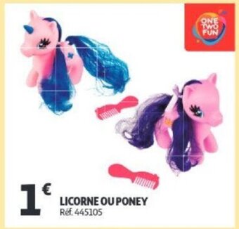 Auchan Licorne ou poney aanbieding