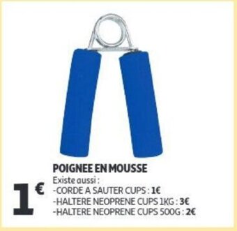 Auchan Poignee en mousse aanbieding