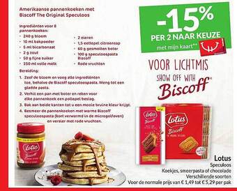 Intermarché Lotus speculoos aanbieding