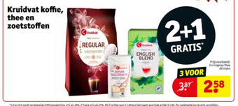 Kruidvat Kruidvat koffie, thee en zoetstoffen aanbieding