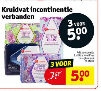 Kruidvat Kruidvat incontinentie verbanden aanbieding