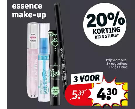 Kruidvat Essence make-up aanbieding