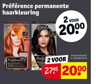 Préférence permanente haarkleuring