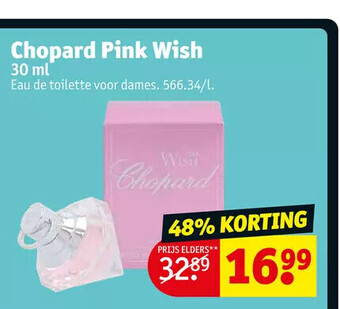 Kruidvat Chopard pink wish 30 ml aanbieding