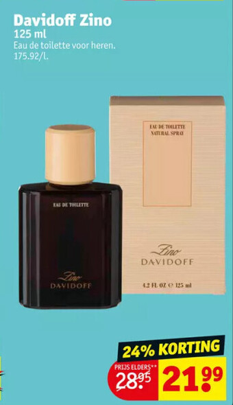 Kruidvat Davidoff zino 125 ml aanbieding
