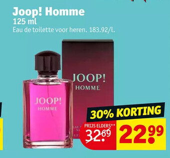 Kruidvat Joop! homme 125 ml aanbieding