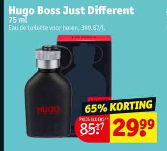 Kruidvat Hugo boss just different 75 ml aanbieding