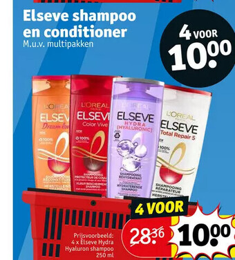 Kruidvat Elseve shampoo en conditioner aanbieding