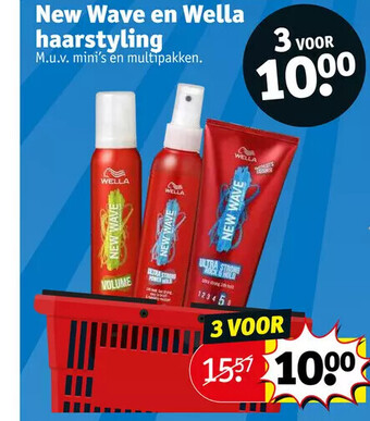 Kruidvat New wave en wella haarstyling aanbieding