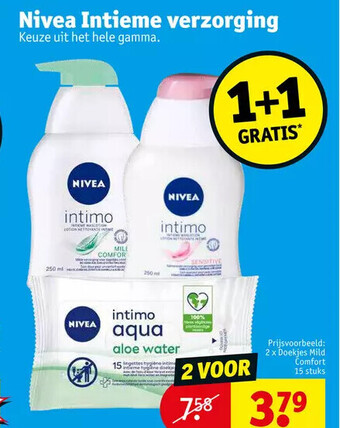 Kruidvat Nivea intieme verzorging aanbieding