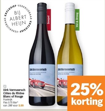 Dirk vermeersch côtes du rhône blanc of rouge