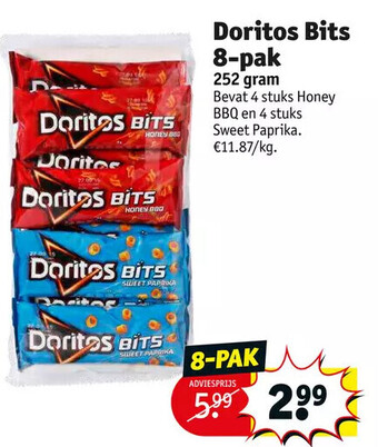 Kruidvat Doritos bits 8-pak aanbieding
