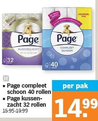 Albert Heijn Page compleet schoon 40 rollen aanbieding