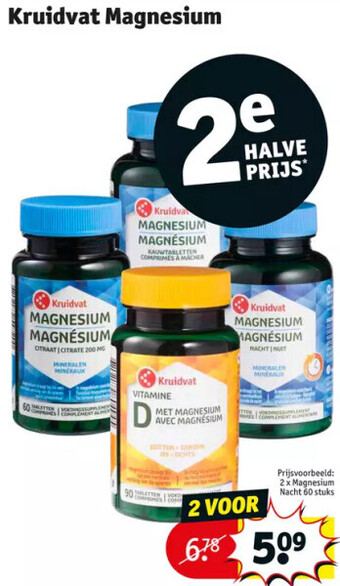 Kruidvat Kruidvat magnesium aanbieding