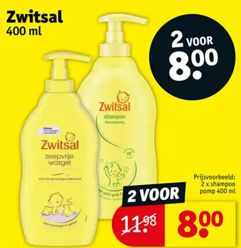 Kruidvat Zwitsal 400 ml aanbieding