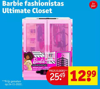 Kruidvat Barbie fashionistas ultimate closet aanbieding