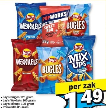Albert Heijn Lay's bugles 125 gram aanbieding