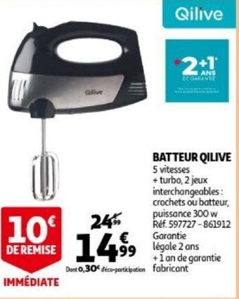 Auchan Qilive Batteur aanbieding