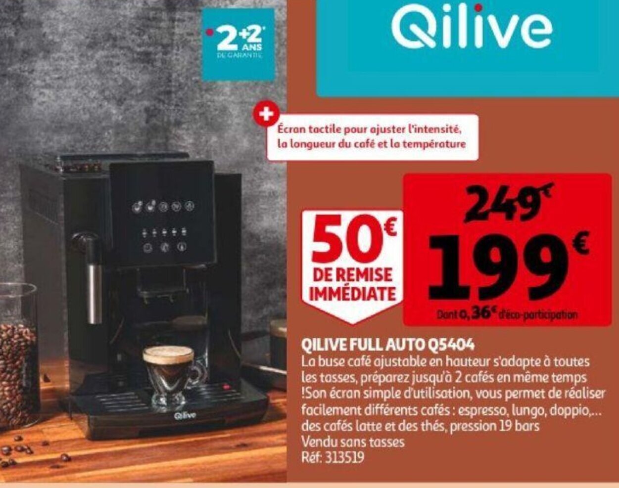 Qilive Full Auto Q5404 promotie bij Auchan