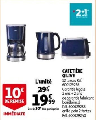 Auchan Cafetiere Qilive aanbieding