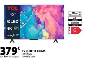 TV QLED TCL 43C635