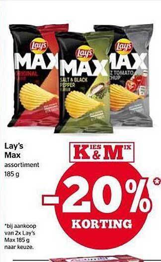 Spar Lay's max aanbieding