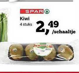 Spar Kiwi aanbieding
