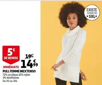 Auchan Immediate Pull Femme Inextenso aanbieding