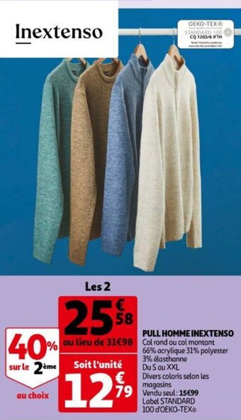 Auchan Inextenso Pull Homme aanbieding