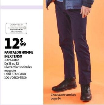 Auchan Inextenso Pantalon Homme aanbieding