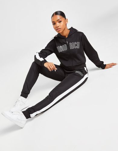 Hoodrich felt poly track pants, black promotie bij JD Sports