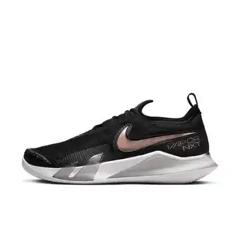 Nike court react vapor nxt tennisschoen voor dames (gravel) - zwart