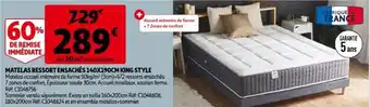 Matelas Ressort Ensaches 140x190cm King Style