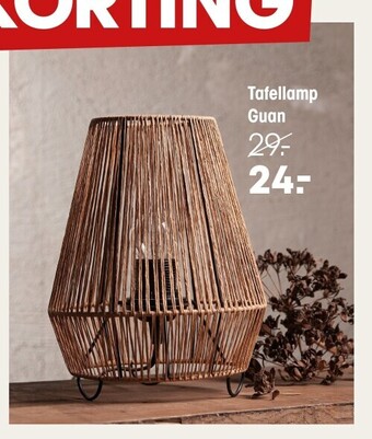 Kwantum Tafellamp guan aanbieding