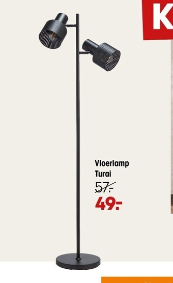 Kwantum Vloerlamp turai aanbieding