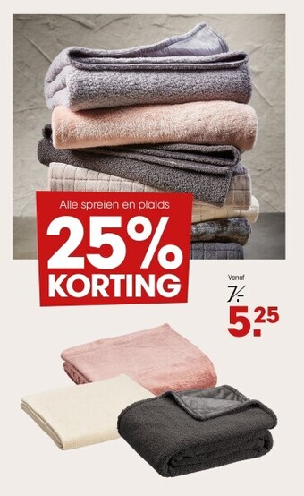 Kwantum Alle spreien en plaids aanbieding