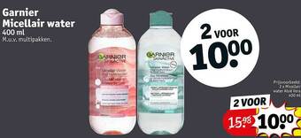Kruidvat Garnier micellair water aanbieding