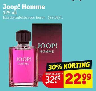 Kruidvat Joop! homme aanbieding