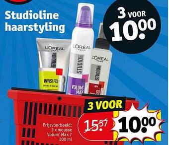 Kruidvat Studioline haarstyling aanbieding