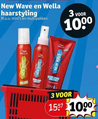 Kruidvat New wave en wella haarstyling aanbieding
